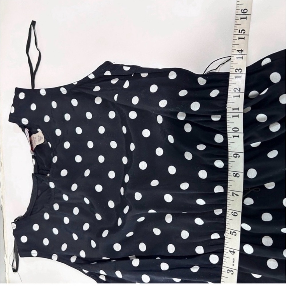 Vintage Dani/Michaels polka dots Sleeveless Crew Neck Midi Sundress - Picture 11 of 16